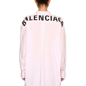 Balenciaga コットンポプリンシャツ ピンク