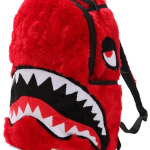 Sprayground Rucksack "fur Monster" in Rot für Herren