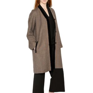 Rosetta Getty Tweed Wool & Velvet Coat