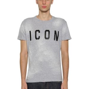 メンズ DSquared² Icon コットンジャージーtシャツ グレー