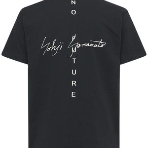 T-shirt "new Era No Future" In Jersey Di Cotone di Yohji Yamamoto in Nero da Uomo