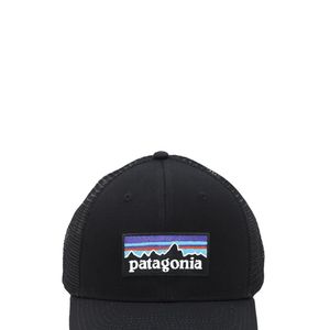 メンズ Patagonia P-6 Logo キャップ ブラック