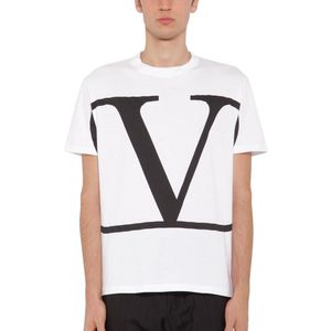 メンズ Valentino Valentino Vロゴ シグネチャー Tシャツ ホワイト