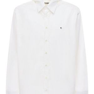 Raf Simons T-shirt Aus Baumwolle Mit Stickerei Und Kapuze in Weiß für Herren