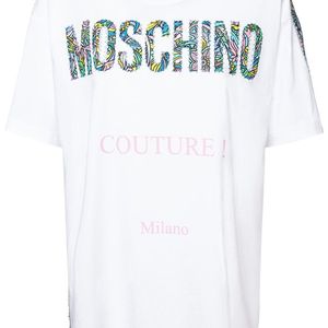 Moschino Colourful コットンジャージーtシャツ ホワイト