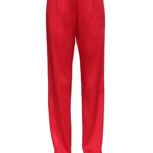 Pantaloni In Misto Viscosa di Moncler in Rosso