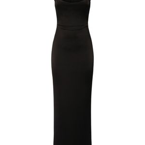 Versace Schwarz Kleid Aus Viskosejersey