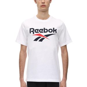 メンズ Reebok Cl F Vector コットンジャージーtシャツ ホワイト