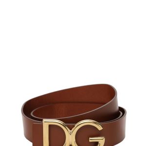 メンズ Dolce & Gabbana Dg レザーベルト 35mm ブラウン