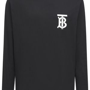 メンズ Burberry オーバーサイズコットンジャージーtシャツ ブラック