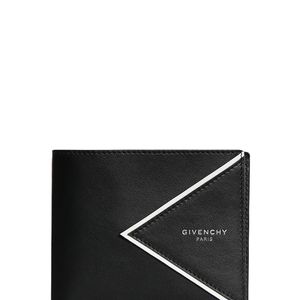 メンズ Givenchy ブラック V シェイプ カット バイフォールド ウォレット