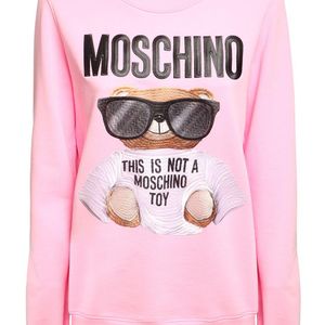 Moschino Bear ジャージースウェットシャツ ピンク