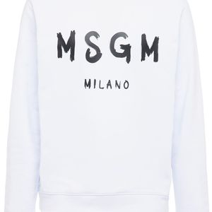 メンズ MSGM コットンジャージースウェットシャツ ホワイト