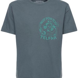 Telfar Baumwoll-t-shirt Mit Fw2020-druck in Blau für Herren
