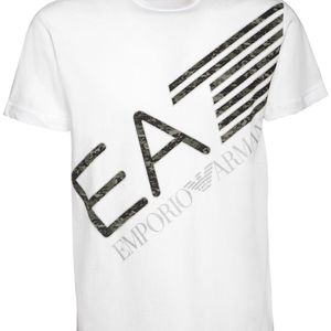 メンズ EA7 コットンジャージーtシャツ ホワイト