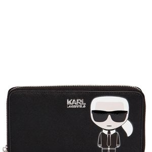 Karl Lagerfeld Ikonic ファスナー財布 ブラック