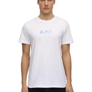 メンズ A.P.C. コットンジャージーtシャツ ホワイト