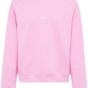 メンズ MSGM コットンジャージースウェットシャツ ピンク