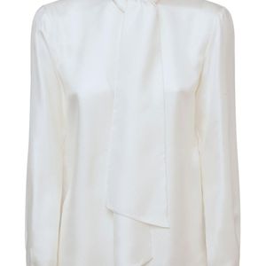 Emilio Pucci シルクツイルシャツ ホワイト