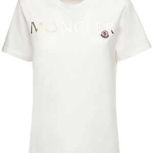 Moncler コットンジャージーtシャツ ホワイト