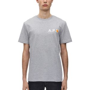 A.P.C. T-shirt Aus Baumwolle "carharrt" in Grau für Herren