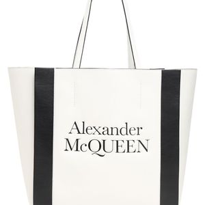 Alexander McQueen レザートートバッグ ホワイト