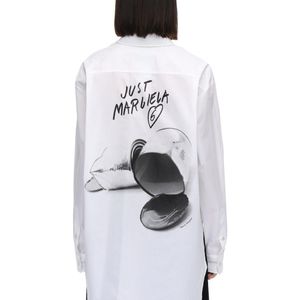 MM6 by Maison Martin Margiela コットンポプリンシャツ ホワイト