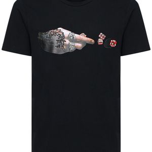 RH45 Verziertes Und Bedrucktes T-shirt Aus Baumwolle in Schwarz für Herren
