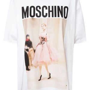 Moschino コットンジャージーtシャツ ホワイト