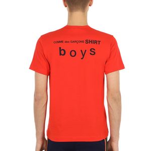 T-shirt En Jersey De Coton Avec Logo Comme des Garçons pour homme en coloris Rouge