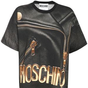 Moschino コットンジャージーtシャツ ブラック