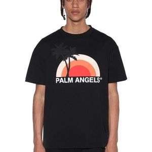 メンズ Palm Angels ブラック Sunset T シャツ