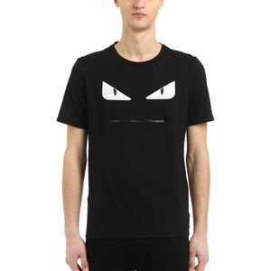 T-shirt En Jersey De Coton Imprimé Fendi pour homme en coloris Noir