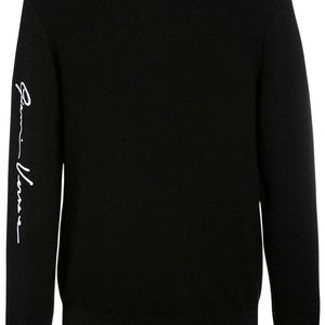 メンズ Versace ウールニットセーター ブラック