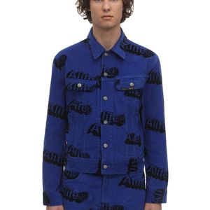 Alife Lee X Print Cotton Corduroy Jacket in Blau für Herren