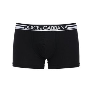 メンズ Dolce & Gabbana ストレッチコットンボクサーブリーフ ブラック