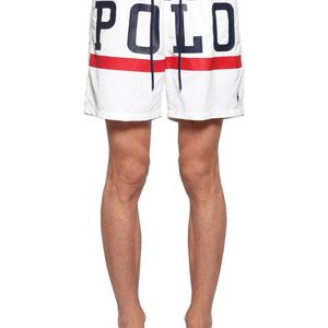 Polo Ralph Lauren Badeanzug Aus Nylon Mit Logodruck in Weiß für Herren