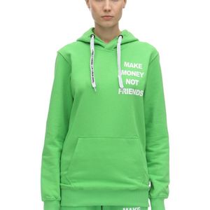 Sweat-shirt À Capuche En Coton Imprimé Logo MAKE MONEY NOT FRIENDS en coloris Vert
