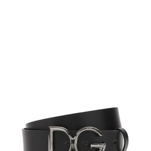 メンズ Dolce & Gabbana レザーベルト 35mm ブラック