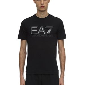 メンズ EA7 コットンジャージーtシャツ ブラック