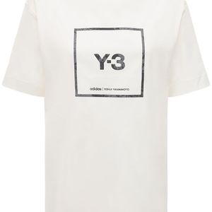 Y-3 Square Logo リフレクティブtシャツ ホワイト