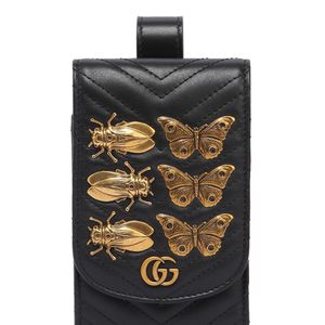 Gucci Gg Marmont Phone Case W/ Metal Appliqués