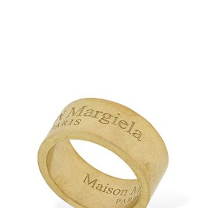 メンズ Maison Margiela Upside Down ロゴリング メタリック