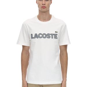 メンズ Lacoste コットンジャージーtシャツ ホワイト