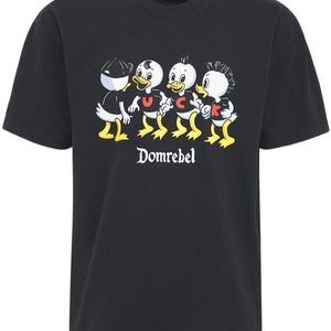 メンズ DOMREBEL Misfits コットンジャージーtシャツ ブラック