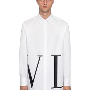 メンズ Valentino ホワイト オーバーサイズ Vltn シャツ