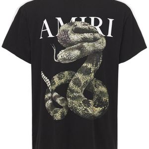 メンズ Amiri Snake ジャージーtシャツ ブラック