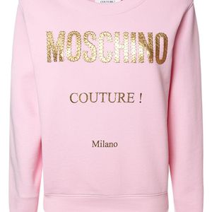 Moschino コットンジャージースウェットシャツ ピンク