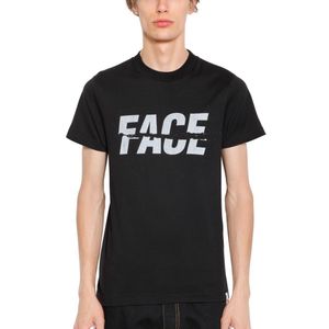T-shirt In Jersey Di Cotone di Facetasm in Nero da Uomo