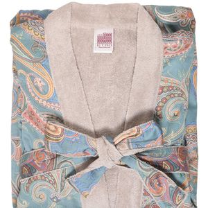 Robe De Chambre Kimono En Coton Imprimé "bellay" Etro